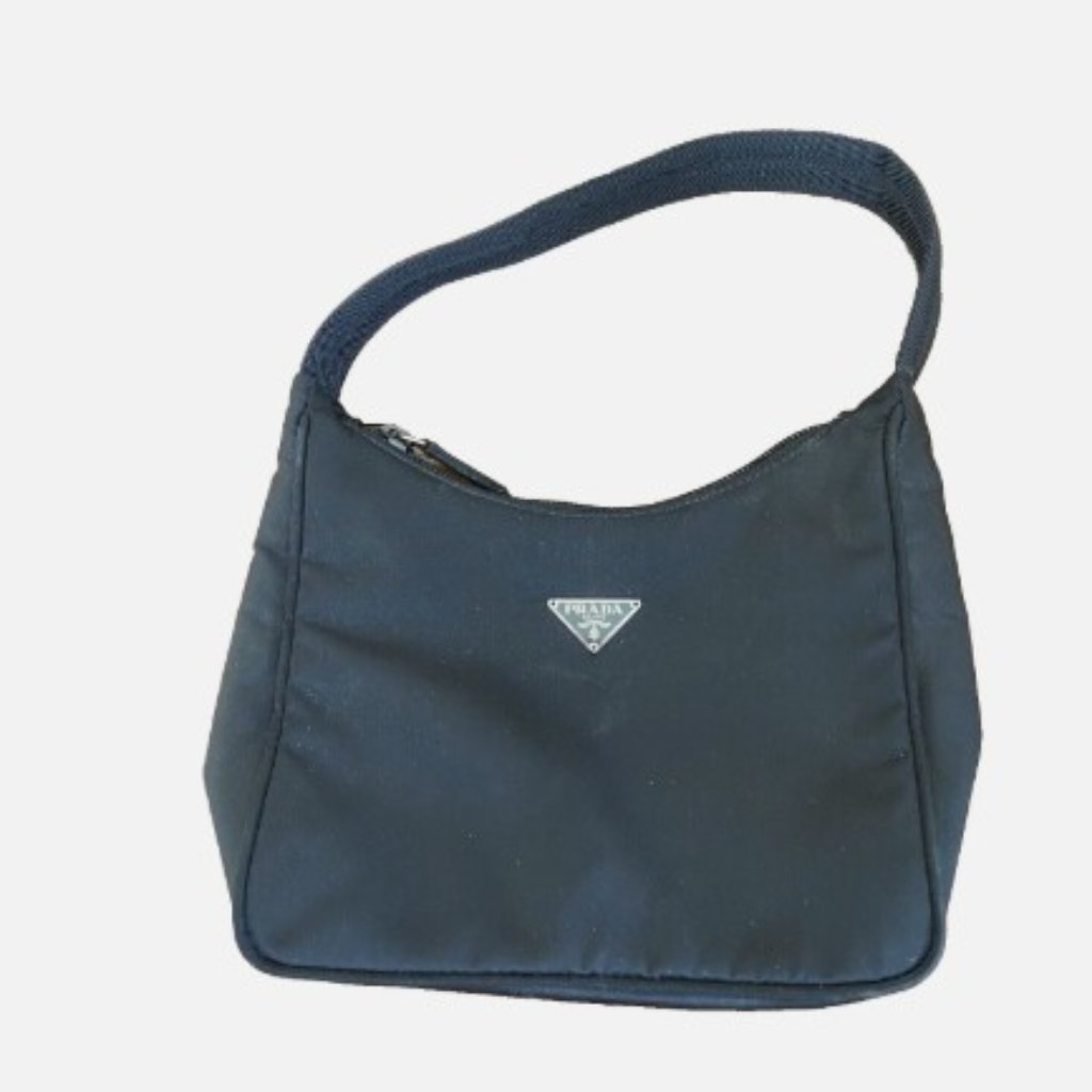 Prada Tessuto Black Nylon Sport Handbag With Certificate Of Authenticity